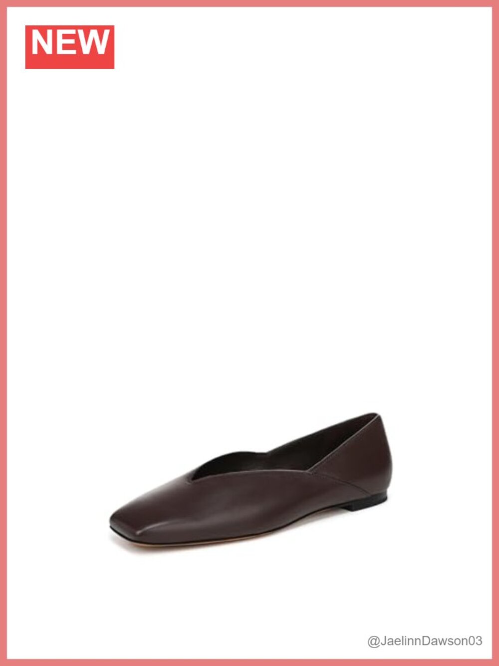Vince Ankle Bootie Square Toe Leather Lining Low Heel Pull On
